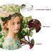 Lurrose Red Floral Crown Headband - Artificial Berry Wreath for Weddings Festivals & Parties - Buy Online on GoSupps.com