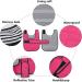 Geyecete Waterproof Dog Raincoat for Dachshunds | Adjustable Reflective Jacket with Velcro Pink Size S (36-38cm) - Buy Online on GoSupps.com