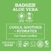 Organic Badger Aloe Vera After Sun Gel (2 Pack) - Cooling & Soothing - Fair Trade, Unscented - 4 Fl Oz x 2 - Buy Online on GoSupps.com