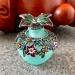 JFYSJ Fancy Empty Crystal Glass Perfume Bottle with Butterfly Stopper Rhinestones Bejewelled Refillable Glass Bottle Containers (40ml)