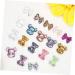 SOESFOUFU 3 Manicure Tools Transparent Nail Color Displaying Tool Cute Nail Color Displaying Tool Nail Art Tool Nail Tools Cute Nail Color Display Tool Bow Tie Polishing Plate - Buy Online on GoSupps.com