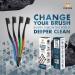 Charcoal Toothbrushes 8 Pack - Extra Soft Bristles - Removes Stains, Plaque, Whitens Teeth - Individually Wrapped for Travel - Safe for Adults & Kids - Buy Online on GoSupps.com