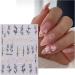 JMEOWIO 6 Sheets 3D Embossed Spring Flower Nail Art Stickers Decals Self-Adhesive 5D Colorful Summer Floral Nail Supplies Nail Art Design Decoration Accessories - Buy Online on GoSupps.com