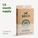 Beco Home Compostable Poop Bags | 96 Bags | Loose Packed With Handles | Unscented Dog Poo Bags Green - Buy Online on GoSupps.com