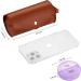 Large 2 Times a Day Weekly Pill Organizer with PU Case - Rainbow Brown - Buy Online on GoSupps.com