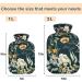 Shop Naanle Hot Water Bottle with Lid - Transparent Floral Design for Pain Relief & Warmth | 1L - Ideal for Back Hands Feet & Neck Therapy - Buy Online on GoSupps.com