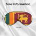 Sri Lanka Flag Soft Eye Mask - Comfortable Light Blocking Sleep Mask for Side Sleepers - Relaxing Pressure-Free Eyemask - Buy Online on GoSupps.com