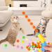 Jodsen Cat Toys Balls 50 Pcs Cat Pom Pom Balls & 1 Cat Toy Launcher Random Color Colorful Cat Balls Interactive Cat Toys with 50 Soft Cat Balls Plush Cat Ball Toy for Indoor Cats (50 Pcs) - Buy Online on GoSupps.com