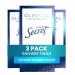 Secret Clinical Strength Invisible Solid Antiperspirant and Deodorant for Women Shower Fresh 1.6 oz - Pack of 3