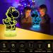Eygerur Yoshi Night Light for Kids - 3D LED Illusion Lamp | 16 Colors Dimmable, USB Powered, Remote Control - Children's Room Decoration & Holiday Gift - Buy Online on GoSupps.com