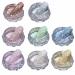 GZMAYUEN Crystal Diamond Nail Glitter Powder 8 Pieces Crystal Diamond Glitter Powder for Nails Gold Silver Rose Gold Blue Glass Stone Chrome Sparkles Glitter Nail Pigment Nail Powder Decoration Set Set 10
