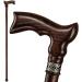 Extra Long Handmade Ergonomic Walking Cane for Tall Men - Stylish Walking Stick Carved Wood Cane Fashionable - 39 Inch #3 Walnut