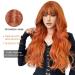 Fei Long Wavy Orange Wig with Ponytail for Women - 28 Heat-Resistant Synthetic Hair Halloween & Cosplay Wig - Buy Online on GoSupps.com