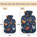 NAANLE 1L Heat Bottle with Chicken Tap & Cover - Warm Water Bottle for Pain Relief Heat & Cold Therapy Ideal for Bed Hands & Feet - Buy Online on GoSupps.com