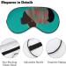LynaRei Blue African Woman Sleep Mask - Elastic Blackout Eye Cover for Full Night's Sleep and Travel - Buy Online on GoSupps.com