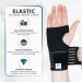 Actesso Elastic Wrist Support with Strap - XL Black - For Sprains, Injuries, or Sports - Flexible Support Without Metal Bar | Left or Right - Buy Online on GoSupps.com