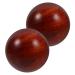 Healvian 4 pieces massage ball Handmilling balls Handballs Chinese balls Bastelsache Wooden ball Muscle-Stretch balls Rosenholz Handball Bait Ball Gymnasium Ball Massage ball Bamboo