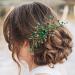 Rhinestone Hair Side Combs Wedding Crystal Hair Combs Bridesmaid Hair Pieces Flower Headpiece on Comb Mother of The Bride Hair Accessories Green - Buy Online on GoSupps.com
