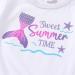 YOUNGER TREE Toddler Baby Girls Watermelon T-shirt + Linen Shorts Set with Belt - Mermaid Theme - Buy Online on GoSupps.com