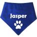 Spoilt Rotten Pets S3 Blue Personalised With Name And Paw Dog Bandana For Any Dog Lover Neck Scarf Dog Costume Fancy Dress (S3 Medium Dogs Labs Staffies & Springers) - Buy Online on GoSupps.com