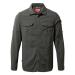 Craghoppers Mens NosiLife Adventure II Sun & Insect Protective Long Sleeved Shirt (CMS605) M Black Pepper