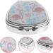 GLEAVI Portable Pill Box - Cute 2-Compartment Travel Medicine Organizer for Purse & Pocket - Decorative Metal Vitamin Case (Swan - Buy Online on GoSupps.com