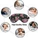 Shop Black Background Rose Soft Sleep Eye Mask | Breathable Eye Patch for Women | Ideal for Travel & Relaxation - Buy Online on GoSupps.com