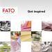 Buy Fato Dry Paper Napkins - Airlaid Textile Effect Pack of 50 40x40 Folded in 4 Botanic Dust Design - International Shipping Available - Buy Online on GoSupps.com