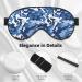 Blue Camo Sleep Mask Eye Cover for Better Sleep | Reusable Soft Blackout Eye Masks for Travel & Camping | Perfect Gift for Men & Women - Buy Online on GoSupps.com