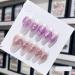 Handmade Long and Short Nail Patches for Artificial Nail Enhancement(Color:19539 Size:XS)