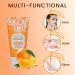 Orange Exfoliating Gel for Face & Body - 2-Pack Gentle Daily Peel Scrub Deep Cleans Pores Removes Blackheads & Moisturizes Skin for All Skin Types (1.7Fl Oz Each) - Buy Online on GoSupps.com