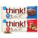 Bulk Buy think! High Protein Bars 18 Bar Variety Pack - 9 Chunky Peanut Butter, 9 Brownie Crunch (2.1 Oz Bars) 18 Count (Pack of 1)
