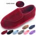Git-up Women's Memory Foam Diabetic Slippers - Adjustable Closed Toe - Red - Size 10 - Buy Online on GoSupps.com