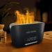 Haitang flames aroma diffuser upgrade 7 colors light essential oils diffuser bluetooth speaker digital alarm for bedrooms 400ml aroma diffuser humidifier for at home office room 23*11cm black