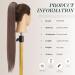 24 Long Straight Synthetic Wrap Around Ponytail Extension in Light Golden Brown - FESHFEN - Buy Online on GoSupps.com