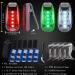 6pcs LED Navigation Lights for Boats Kayak - Safety Light with 3 Flashing Modes - Easy Clip-On Kit for Boat Bow, Stern, Mast, Paddles - Kayaking Accessories for Yacht, Bike Tail - Red Green White - Buy Online on GoSupps.com