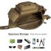 Piscifun Adjustable Waist Fishing Tackle Bag | Portable Water-Resistant Fanny Pack | Multi-function Outdoor Fly Fishing Storage | Small Bag in Khaki - Buy Online on GoSupps.com