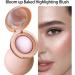 Qixfyze Bloom Up Baked Highlighting Blush Soft Luminous Pinch Powder Blush Natural Finish Buildable Color Contour Highlight Blush Long Lasting and Lightweight for All Skin Tones04 - Buy Online on GoSupps.com