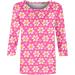 oelaio Womens Love Tunic Tops 3/4 Length Sleeve Shirts for Women 2024 Blouses Crewneck Floral Cute Tops Loose Fit Tops Hot Pink#23 Medium - Buy Online on GoSupps.com