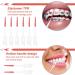 Skhaovs 230-Piece Double-Sided Soft Silicone Interdental Brushes & Toothpicks for Effective Tooth Cleaning - Light Red - Buy Online on GoSupps.com