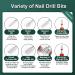 KUIIYER Electric Nail Drill Machine 35000RPM Kit with Foot-Mode & Touch Screen - 67Pcs Variable Speed Forward & Reverse Nail File Set for Gel Acrylic Nails & DIY Manicure Pedicure - Buy Online on GoSupps.com