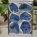 Natural Crystal Rough Natural Agate geode Stone Specimen Electroplating Blue Agate geode - Buy Online on GoSupps.com