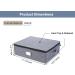 Teyika 2 Pack China Storage Containers with Hard Shell | 5.5'' Tall | 8 Felt Dividers | Grey | 17'' x 13'' x 5.5 - Buy Online on GoSupps.com