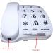 MegFong MF-11W Extra Large Button Phone for Elderly - Loud Handsfree Speakerphone - Perfect for Hearing Impaired - Buy Online on GoSupps.com