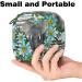 Portable Women's Binding-Up Bags | Menstrual Cup Bags for Teens | Stylish Tampon & Period Storage - Elephant Blue Flowers - Buy Online on GoSupps.com