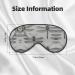 Dragonflies Grey Print Unisex Sleep Mask | Double-Sided Eye Mask for Sound Sleep & Skin Care - International Shipping - Buy Online on GoSupps.com