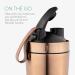 Navaris 750ml Stainless Steel Protein Shaker Bottle - Copper Fitness Mug for Smoothies & Protein Shakes - Perfect for Training & Sports - Buy Online on GoSupps.com