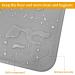Ptlom Pet Silicone Placemat for Medium and Small Dogs and Cats - Prevent Food and Water Overflow - 13x13 Inch - Grey - Buy Online on GoSupps.com