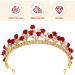 Girl Tiara Red Headband Women Tiaras and Crowns for Women Fake Rose Crown Red Tiara Rose Rhinestone Headband Girls Headbands Rose Rhinestone Crown Bride Crystal Bar Mitzvah - Buy Online on GoSupps.com