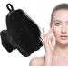 Silicone Face Scrubber Exfoliator - Silicone Face Scrubber Exfoliator with Handle Silicone Face Scrub Facial Cleansing Rubber Face Exfoliator Brush for Delicate Cleaning Black - Buy Online on GoSupps.com